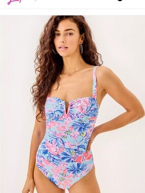Lilly Pulitzer Akila One-Piece Swimsuit Size 8